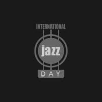 dia internacional del jazz vector