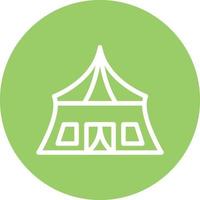 Army Tent Vector Icon Design