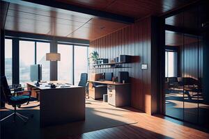 Architectural visualization of an office photo