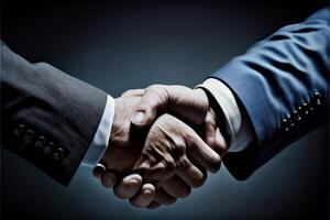 business people shaking hands photo