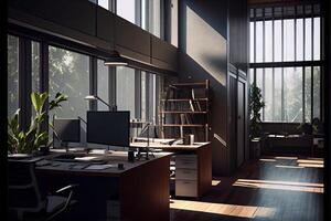 Architectural visualization of an office photo