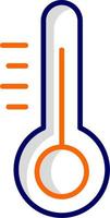 icono de vector de temperatura