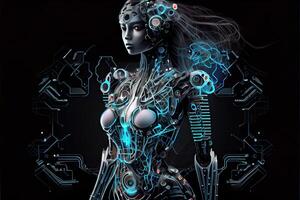 robot ai automation artificial intelligence ai futuristic photo