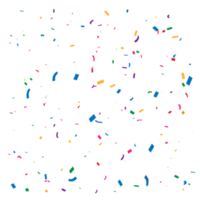 realistisch kleurrijk confetti achtergrond png