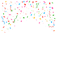 realistic colorful confetti background png