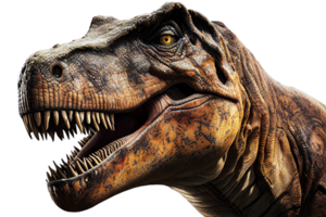 T-Rex Dinosaurier isoliert auf transparent Hintergrund. ai generiert. png