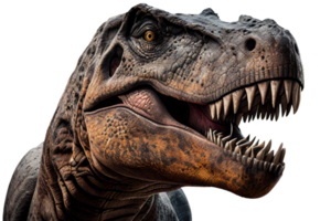 T-Rex dinosaur isolated on transparent background. Ai generated. png