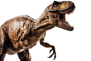 t-rex dinosauro isolato su trasparente sfondo. ai generato. png