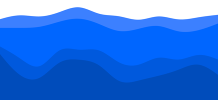 bleu mer vagues illustration transparent png