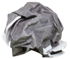 crumpled paper ball transparent PNG