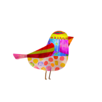 Volk Vogel Aquarell ai generativ png