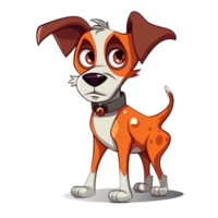 dessin animé mignonne chien, ai génératif png