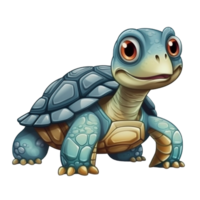 mignonne Jeune tortue ai génératif png