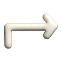 3d icono de flecha png