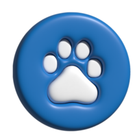 3d icon of paw png