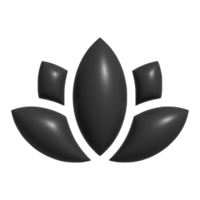 3d icon of lotus png