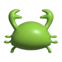 3d icoon van krab png