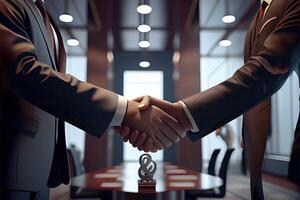 business people shaking hands photo