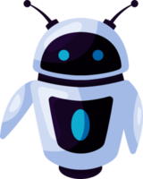 mignonne robot, chatbot, ai bot personnage conception illustration. ai La technologie et cyber personnage. futuriste La technologie un service et la communication artificiel intelligence concept png