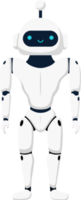 mignonne robot, chatbot, ai bot personnage conception illustration. ai La technologie et cyber personnage. futuriste La technologie un service et la communication artificiel intelligence concept png