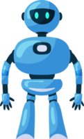 carino robot, chatbot, ai Bot personaggio design illustrazione. ai tecnologia e informatica carattere. futuristico tecnologia servizio e comunicazione artificiale intelligenza concetto png