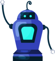 linda robot, chatbot, ai larva del moscardón personaje diseño ilustración. ai tecnología y ciber personaje. futurista tecnología Servicio y comunicación artificial inteligencia concepto png