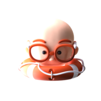 3d head design for your project png