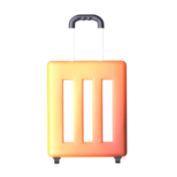 3d suitcase design for your app, website, or project png