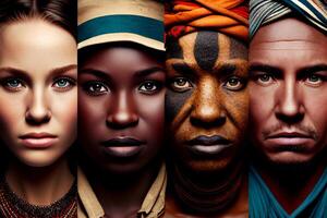 Cultural diversity and ethnic groups. . photo