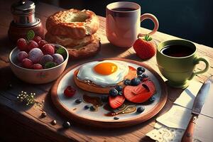 Breakfasts and brunches. . photo