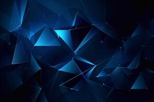 Dark blue abstract modern background. AI Generated photo