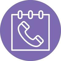 Schedule Call Vector Icon Design