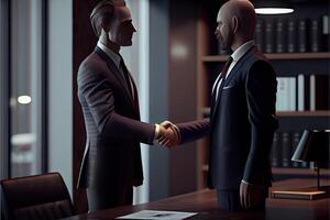 business people shaking hands photo