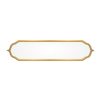 Luxury Golden Islamic Title Frame for Ramadan Kareem png