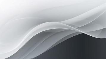 abstract background with smooth lines in gray colors, 3d illustration photo