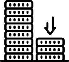 line icon for reduce vector