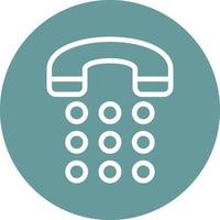 Phone Dial Vector Icon Design