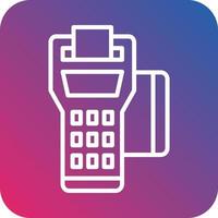 Pos Terminal Vector Icon Design