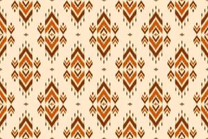 Abstract ethnic ikat background. Geometric seamless pattern in tribal. Fabric Indian style. vector