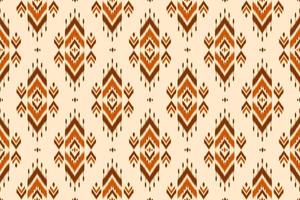 Abstract ethnic ikat background. Geometric seamless pattern in tribal. Fabric Indian style. vector