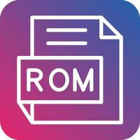 ROM vector icono diseño