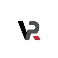 v r virtual 3d font modern technology logo virtual reality vector