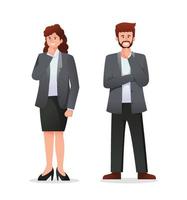 people in suit. business people vector illustration