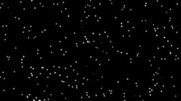 mouvement à droite étoile particule dans nuit animation video