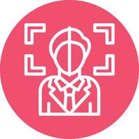 Face Scan Vector Icon Design