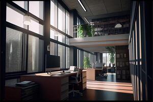 Architectural visualization of an office photo