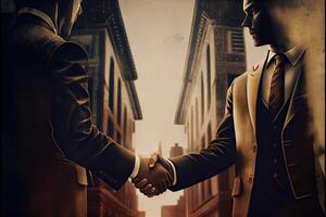 business people shaking hands photo