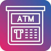 Atm Machine Vector Icon Design