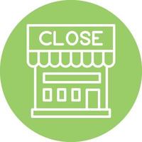 Shop Close Vector Icon Design