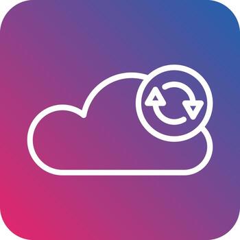 diseño de icono de vector de sincronización de datos